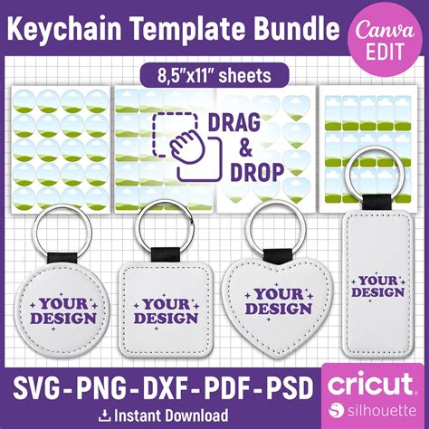 Download Keychain Sublimation Blue Speed Cricut SVG DXF Files