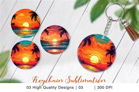 Download Keychain Sublimation Summer Files