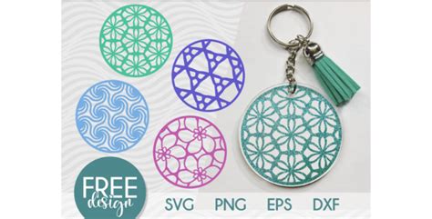 Download Keychain svg patterns for Cricut Machine