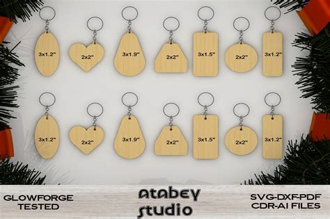 Download Keychains Bundle Commercial Use DXF Files
