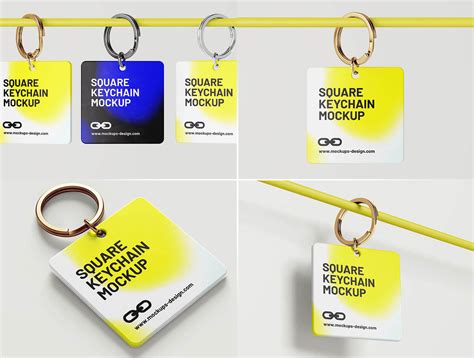 Download Keychains Bundle Files Free PSD Mockups