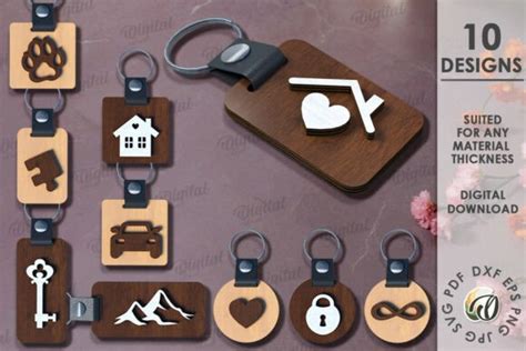 Download Keychains Bundle Silhouette