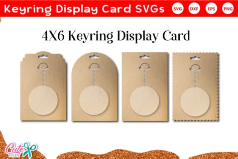 Download Keyring Display Card SVG File SET Cameo