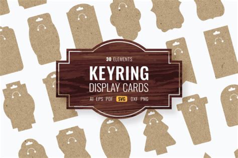 Download Keyring Display Cards Commercial Use DXF Files