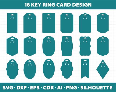 Download Keyring Display Cards Cricut SVG