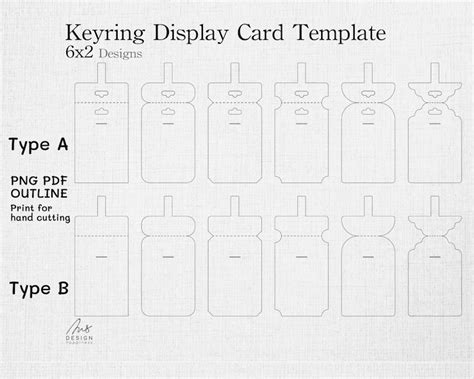 Download Keyring Display Cards Cricut SVG DXF Files