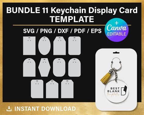 Download Keyring Display Cards Files for Cricut
