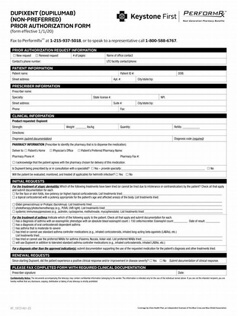 Keystone First Prior Auth Form