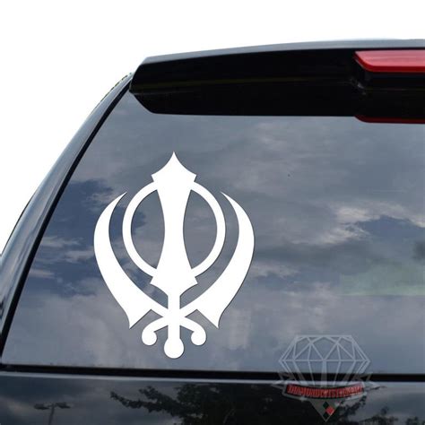 Khanda Sticker For Car