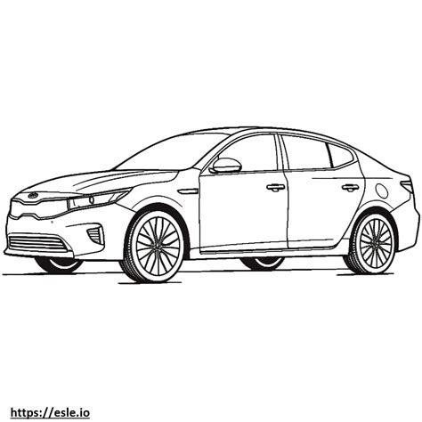 Kia K5 Coloring Pages