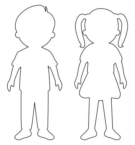 Kid Cut Out Template