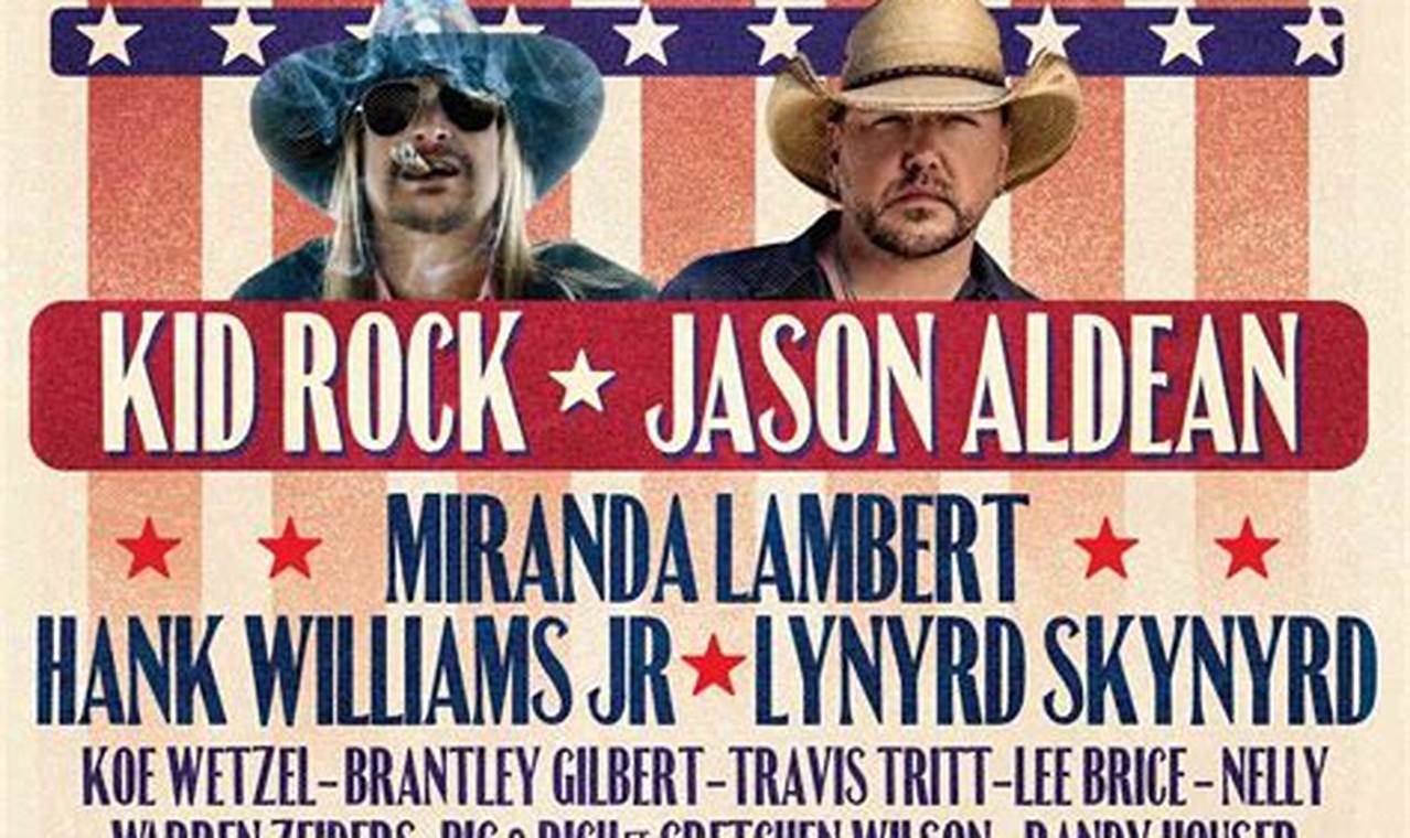 Kid Rock And Jason Aldean Tour 2024 Tickets