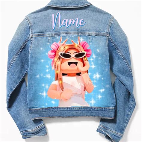 Kid\'s Roblox Jacket Kid\'s Denim Custom Hand Painted - Etsy