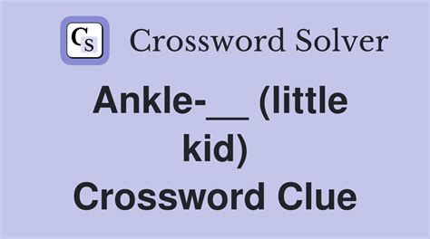 Kid Crossword Clue