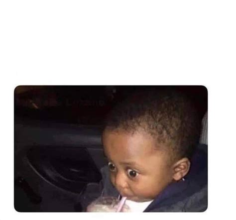 Kid Sipping Milkshake Meme