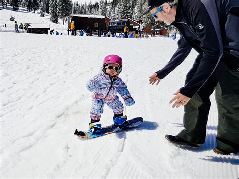 Kid Snowboarding