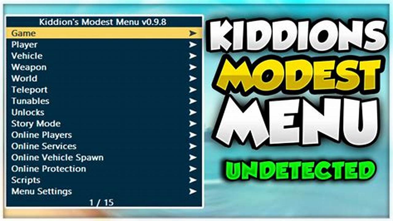Kiddions Mod Menu June 2024
