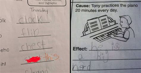 Kids Funny Test Answers