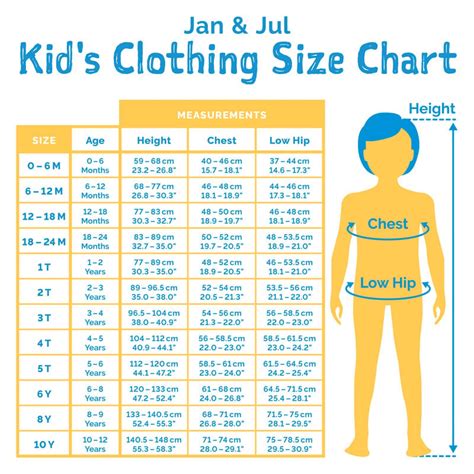 Kids Small Size Chart