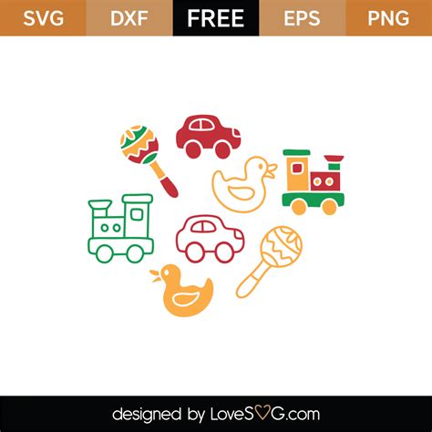 Download Kids Toys Labels SVG File - SVG Design Files