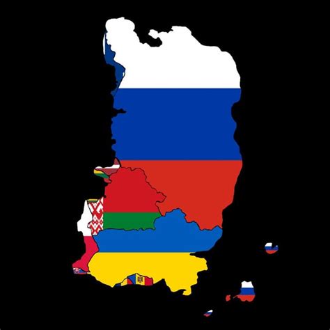 Rus Flag Map