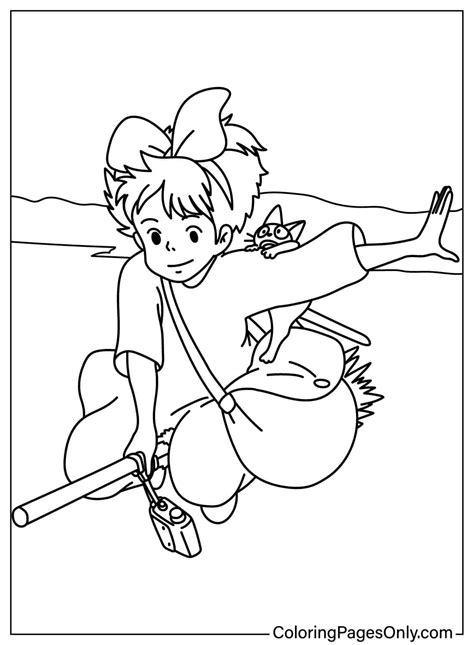 Kikis Delivery Service Coloring Pages