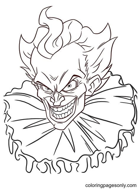 Killer Clown Coloring Pages