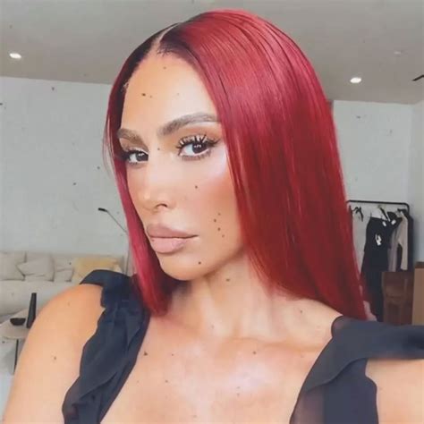 Kim Kardashian Red Hair Color