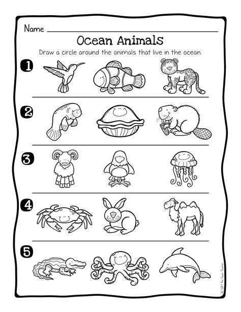 Kindergarten Animals Habitat Worksheets: Fun And Educational