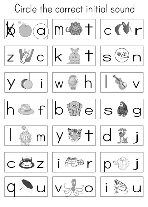 Kindergarten Phonics Worksheets Free