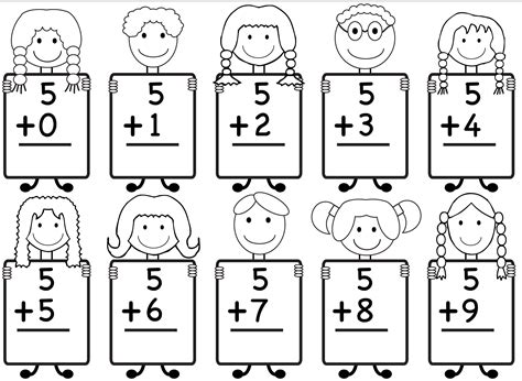 Kindergarten Addition Worksheets Free Printable