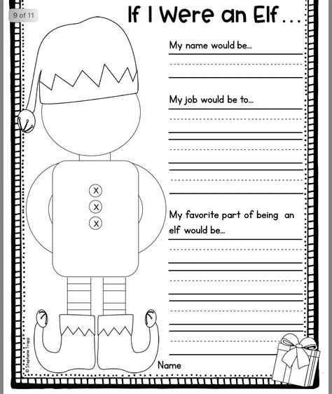 Kindergarten Christmas Writing Worksheets