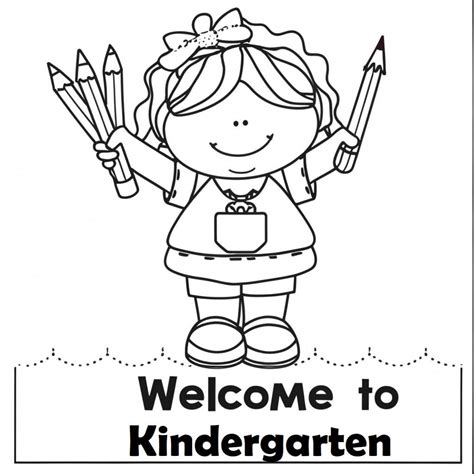 Kindergarten Coloring Page