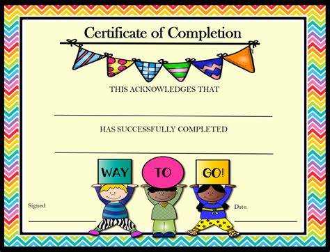 Kindergarten Completion Certificate Templates [9+ BEST DESIGNS]