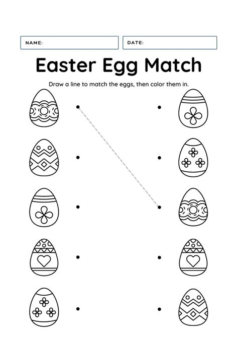 Kindergarten Easter Worksheets