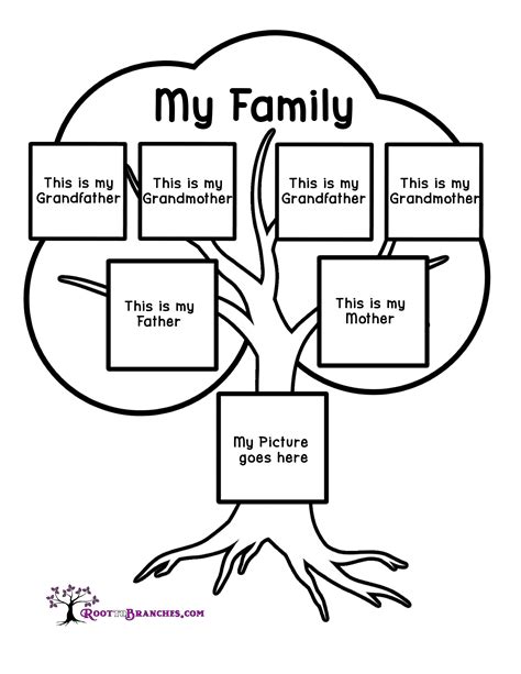 Kindergarten Family Tree Worksheet