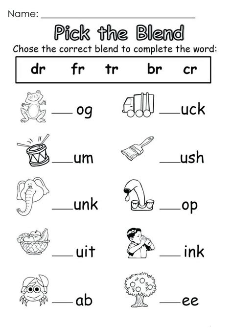 Kindergarten Learning English Worksheets