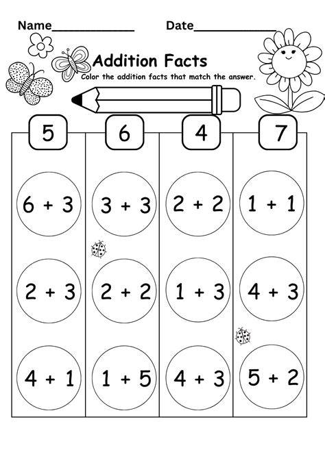Kindergarten Math Facts Worksheets - Great Research
