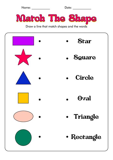 Kindergarten Math Worksheets Shapes