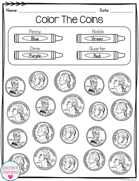 Kindergarten Money Worksheets Free Printable