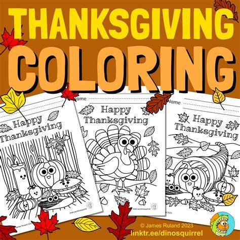 Kindergarten Thanksgiving Coloring Pages