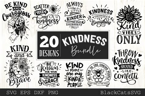 Download Kindness Bundle 20 Designs Commercial Use