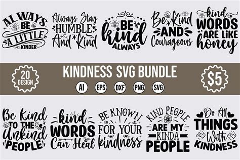 Download Kindness Bundle 20 Designs Files