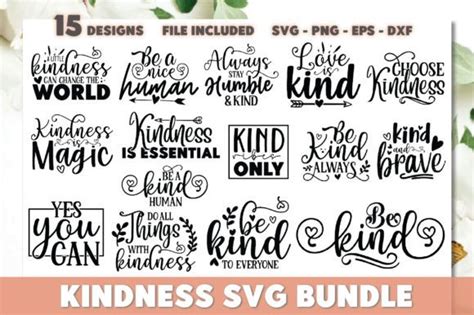 Download Kindness Design Bundle SVG | Kindness Commercial Use Free PSD Mockups