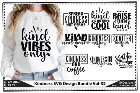 Download Kindness Design Bundle SVG | Kindness Silhouette