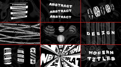 Kinetic Type After Effects Template Free