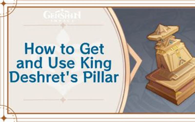 King Deshret Pillar Chess Piece Design