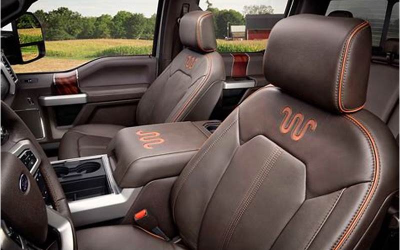 King Ranch Interior Seats