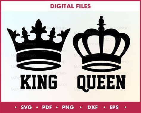 Rule your designs like royalty with a regal touch - King and Queen SVG collection