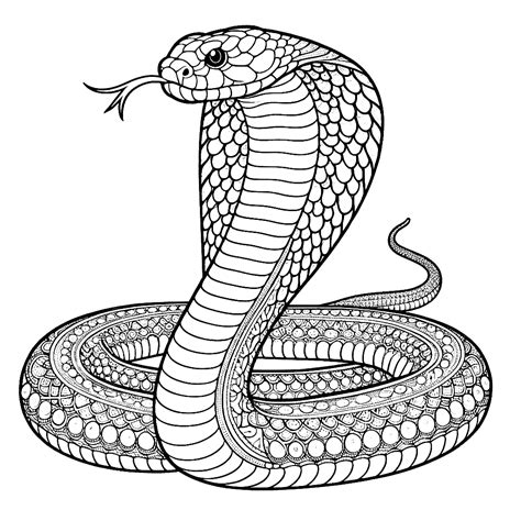 King Cobra Coloring Pages